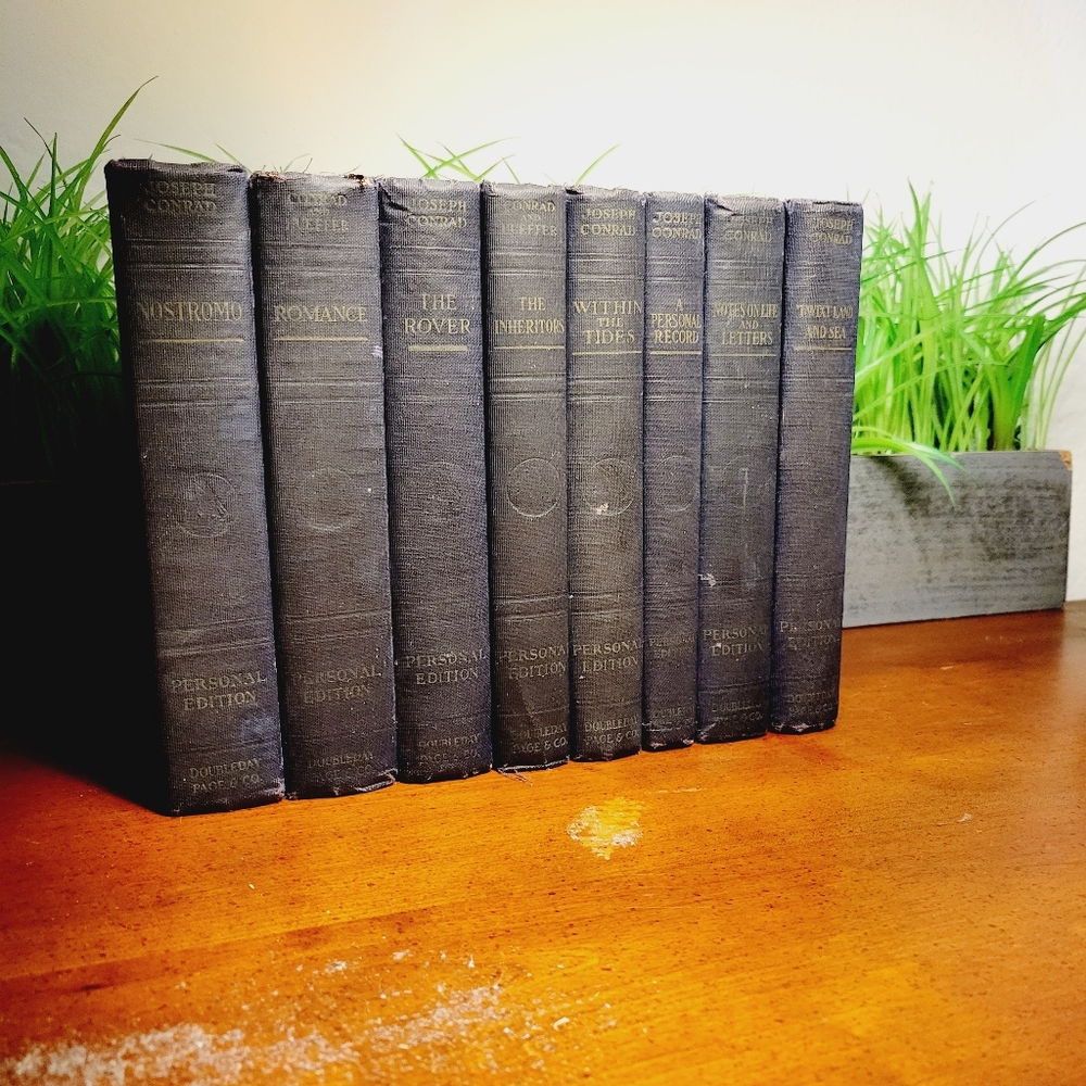 Works of Joseph Conrad- 8 Books 1st Edition Hardcover